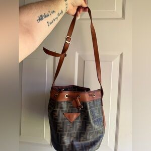 Vintage Fendi Zucca bucket bag